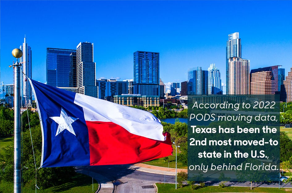 Moving to Texas using Infinity Moving Services